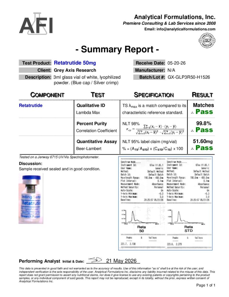 Retatrutide 50mg (GX-GLP3R50-H1526)