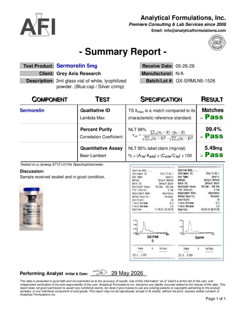 Sermorelin 5mg (GX-SRMLN5-1526)