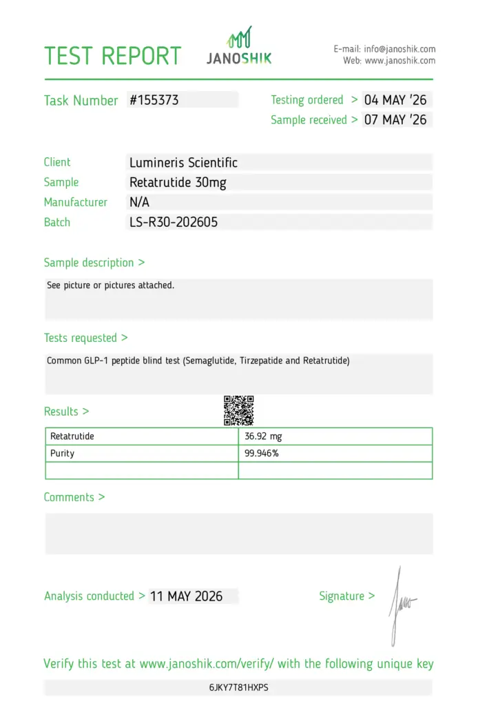 Retatrutide (LS-R30-202605 Magenta/Purple / Silver)