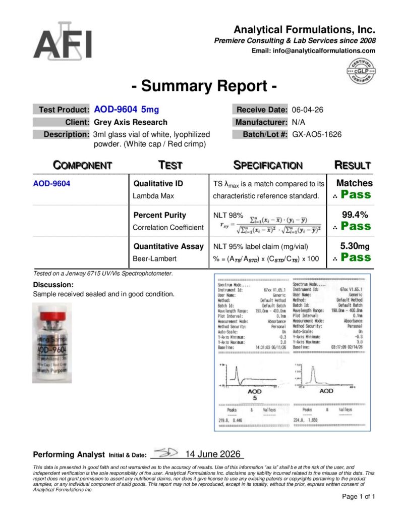 AOD-9604 5mg (GX-AO5-1626)