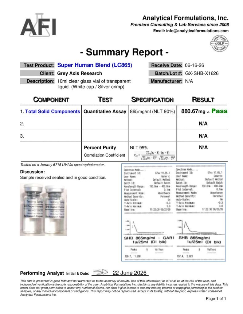 Super Human Blend (LC865) (GX-SHB-X1626)