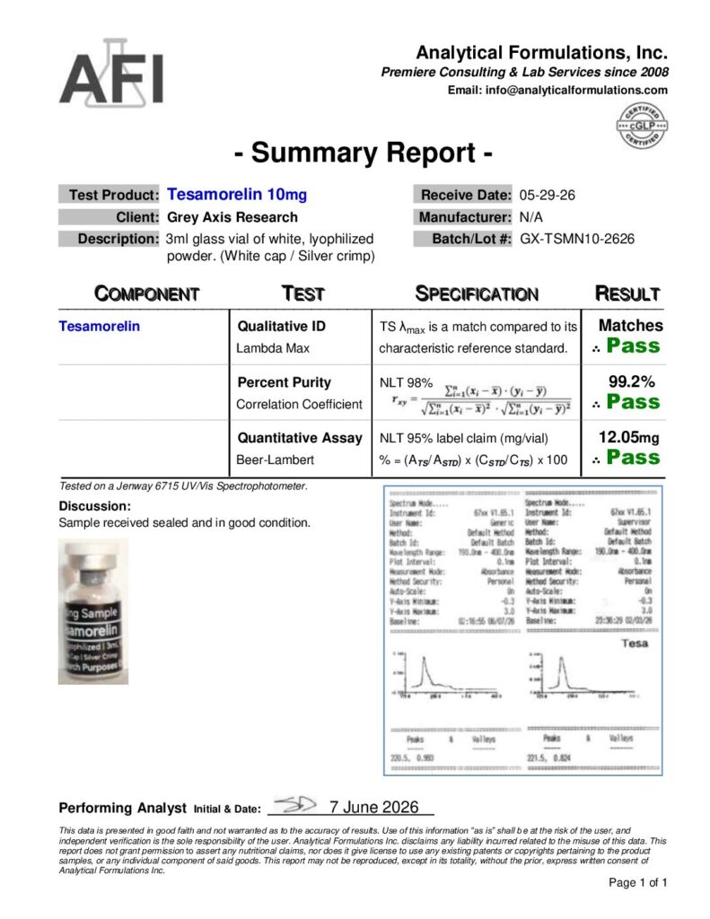 Tesamorelin 10mg (GX-TSMN10-2626)