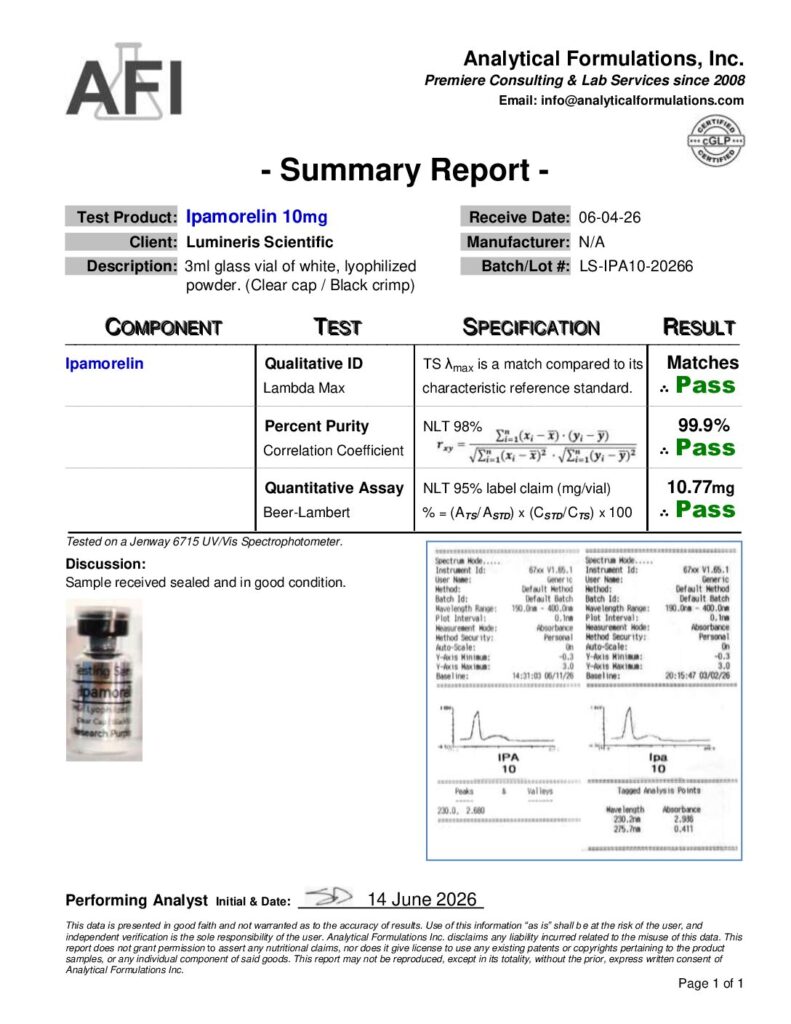 Ipamorelin 10mg (LS-IPA10-20266)