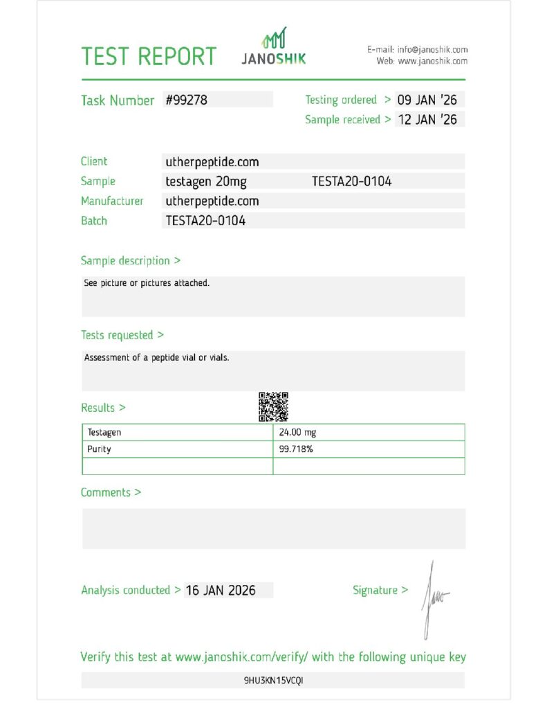 Testagen 20mg (GX-Testagen20-U426)
