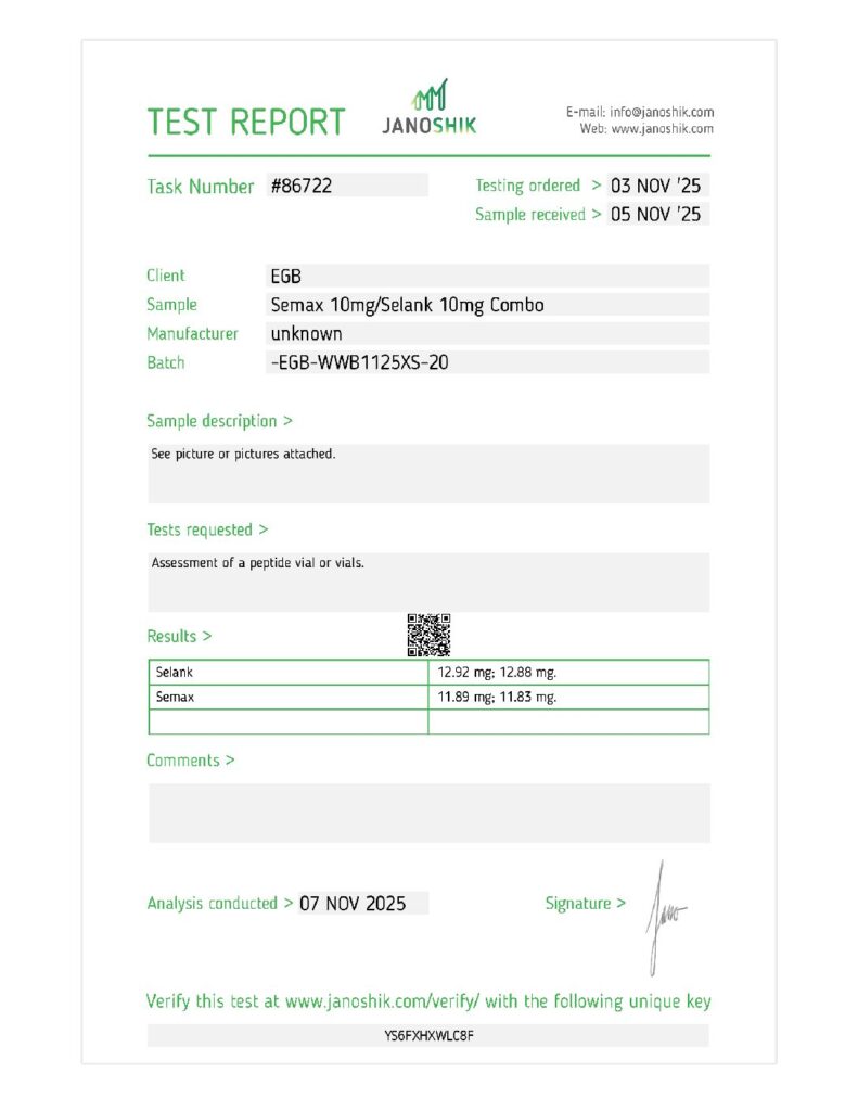 Semax/Selank 10/10 (GX-SXSK20-0426)
