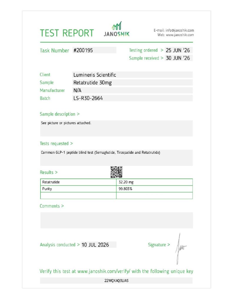 Retatrutide 30mg (LS-R30-2664) Grey / Silver