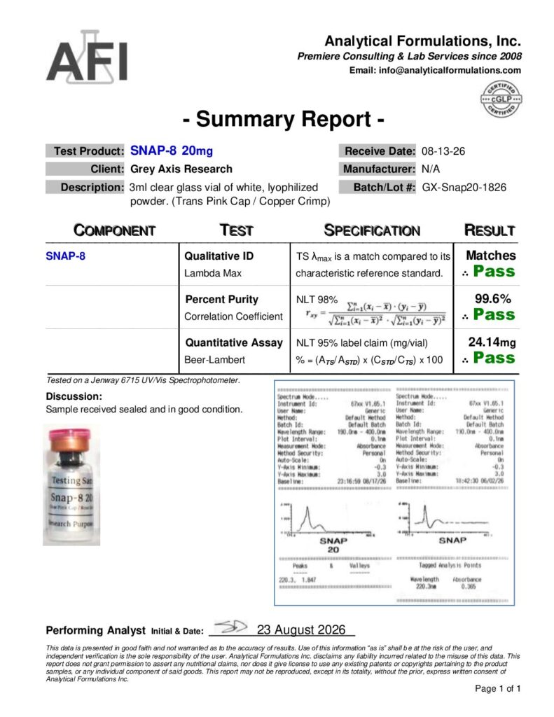 Snap-8 20mg (GX-Snap20-1826) Clear Pink / Rose Gold