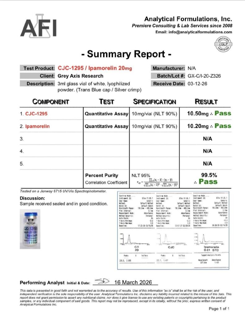 CJC-1295 No DAC/Ipamorelin 10/10mg (GX-C/I-20-Z326)